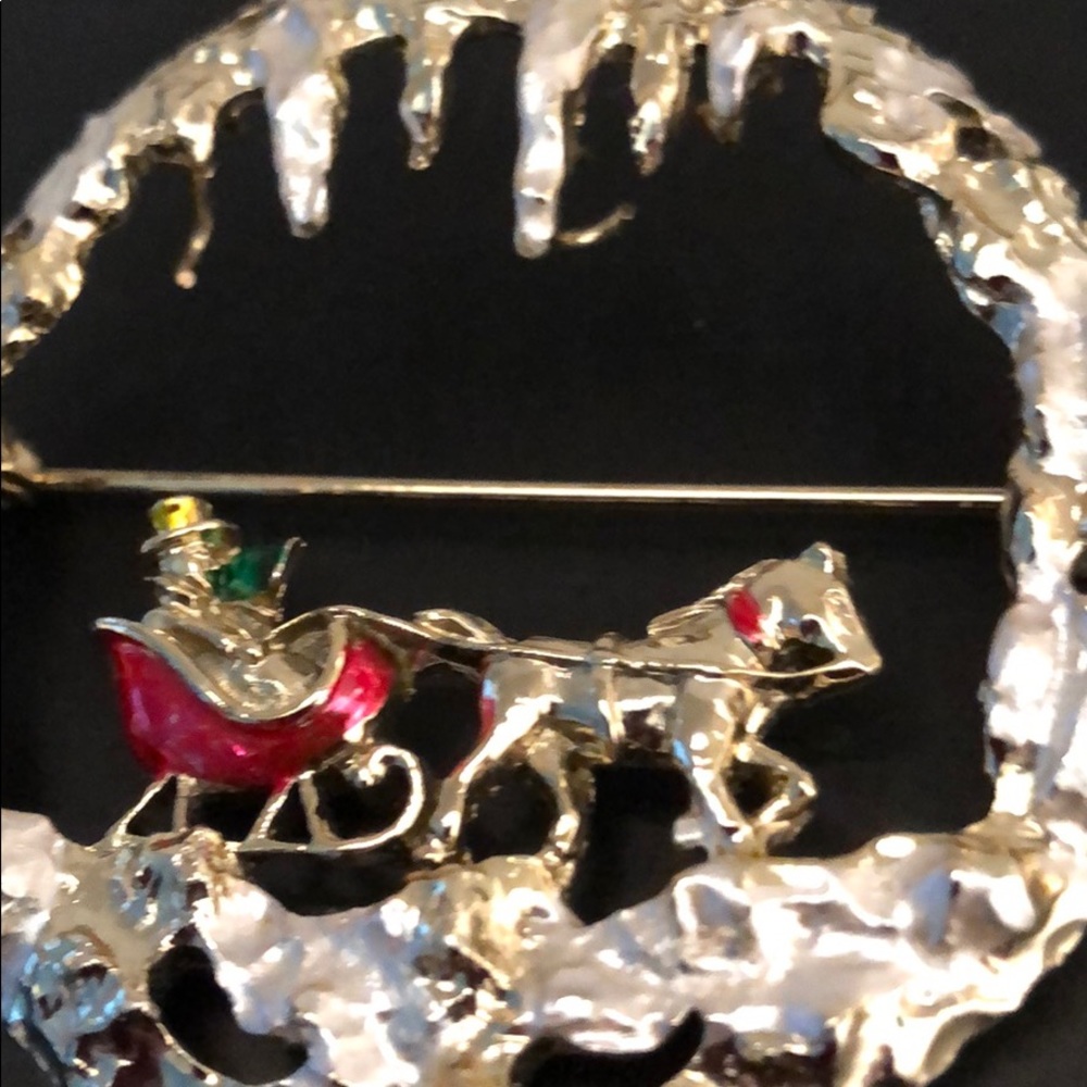 SLEIGH BROACH CIRCLE WITH SLEIGH - Picture 6 of 10
